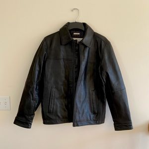 Perry Ellis lambskin leather jacket